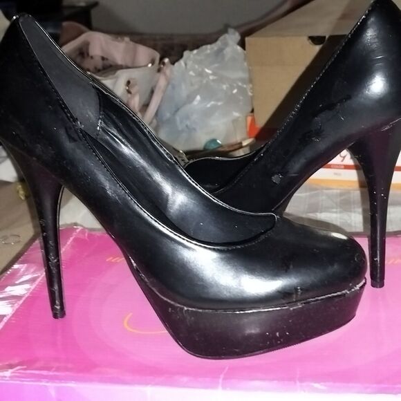 My Delights 4" Cone Heels, Blk - Picture 2 of 8